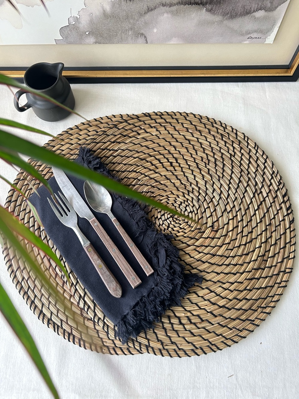 🌴 IKEA LÄTTAD placemat Natural Seagrass Table Mat for Dining| Sold Separately